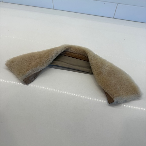 Officine Generale Brown Bomber Jacket with Cream Collar - Picture 13 of 13